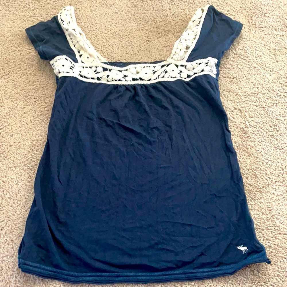 Abercrombie & Fitch Navy Shirt M